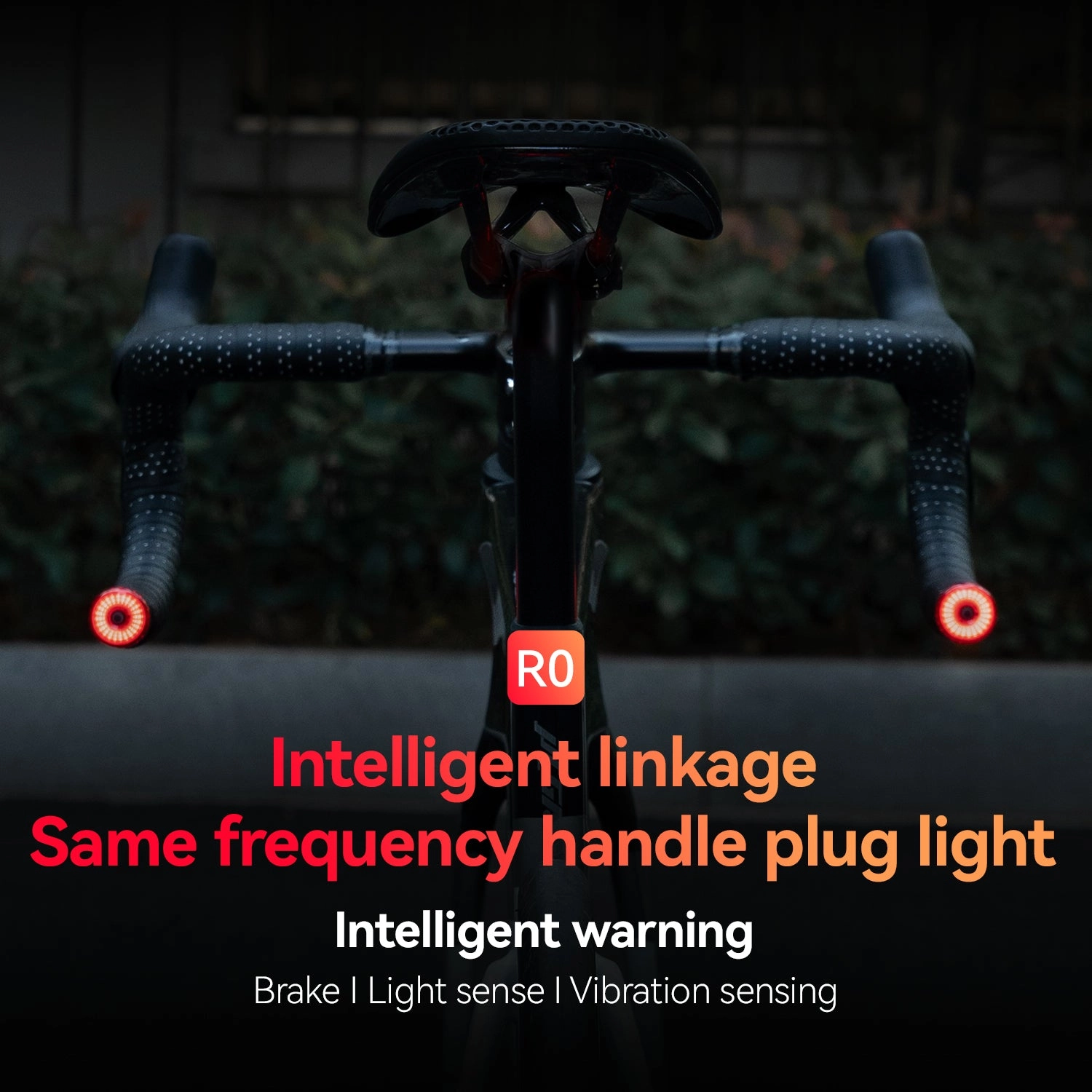 ROCKBROS R0 Smart Brake-Sensing Waterproof Tail Handle Plug Light Auto Sync