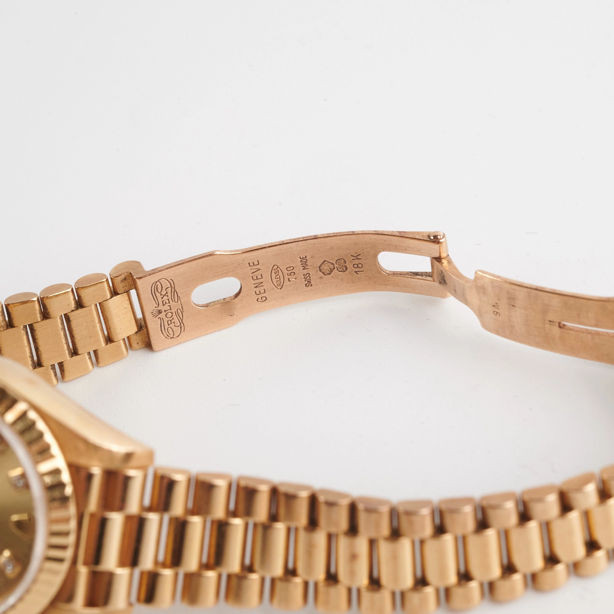 Rolex Datejust 26mm 18K Yellow Gold Diamond Dial Watch