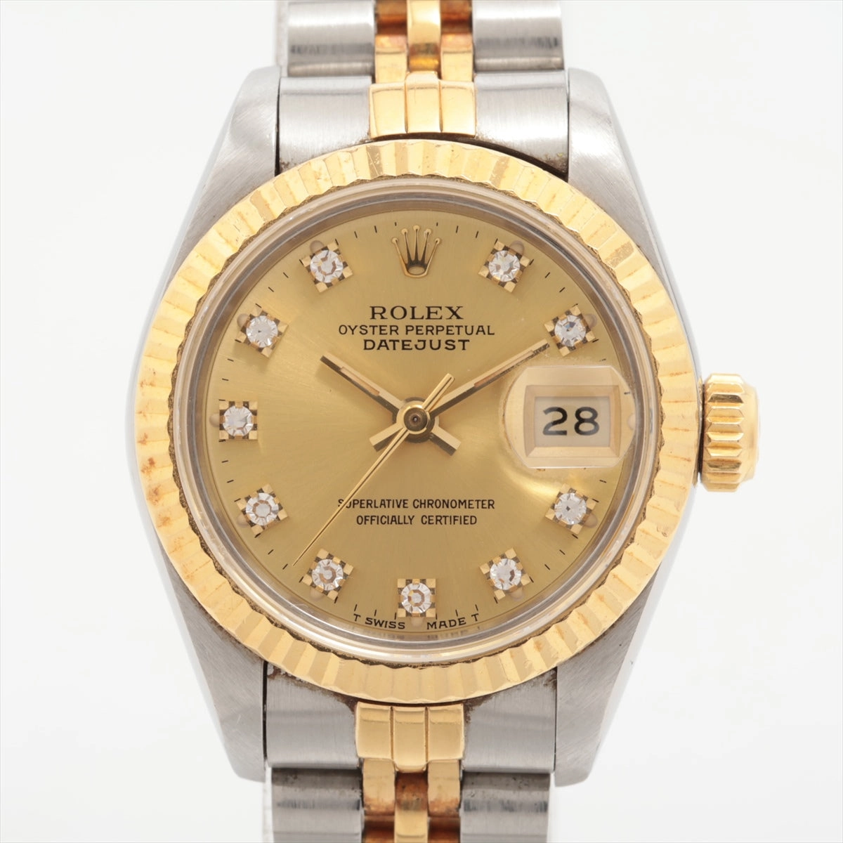 Rolex Datejust 26mm Two Toned with Diamonds Watch