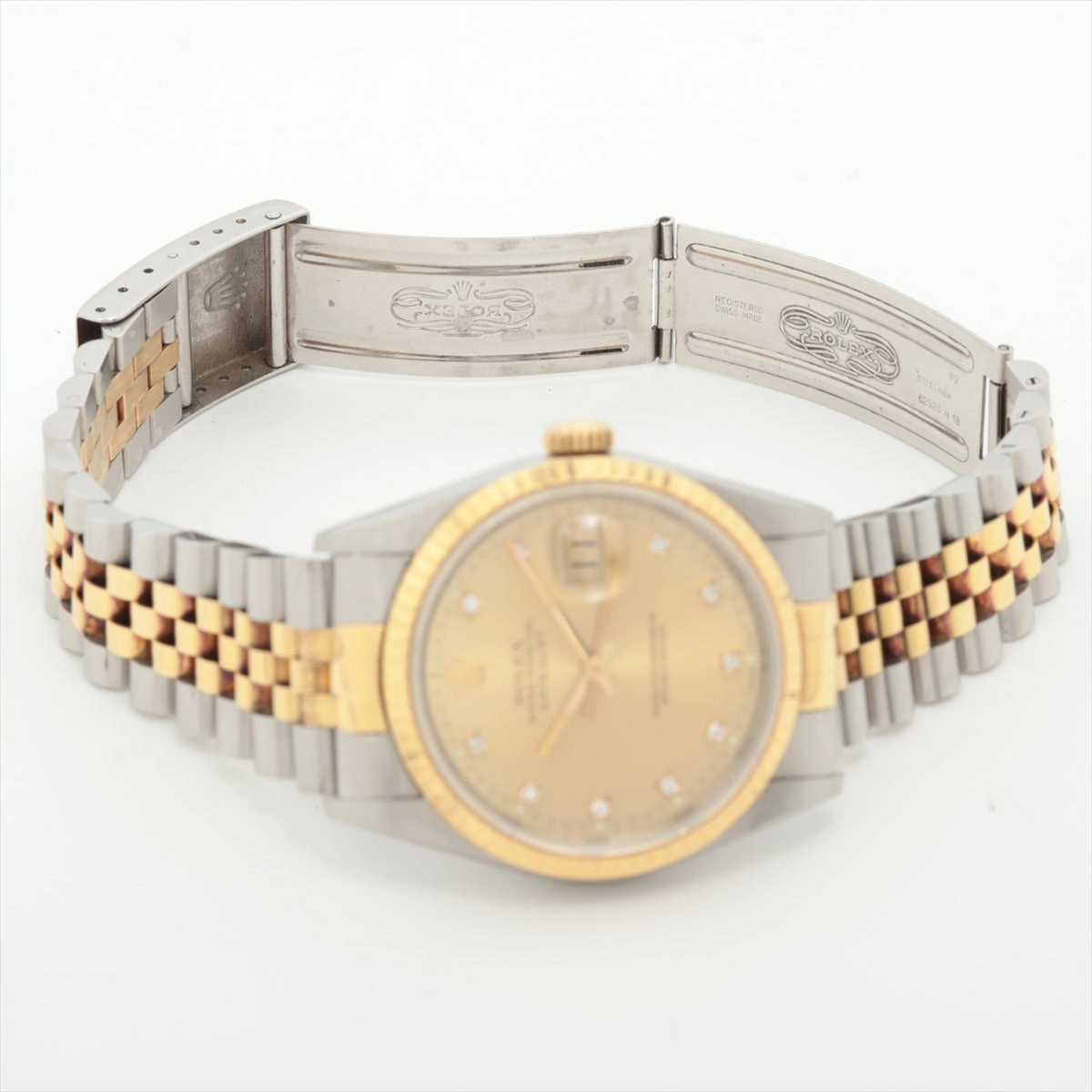 Rolex Datejust Watch 36mm Two Toned with Diamonds