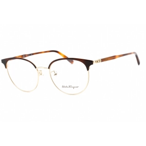 Salvatore Ferragamo Women's Eyeglasses - Gold/Tortoise Full Rim Frame | SF2201 723