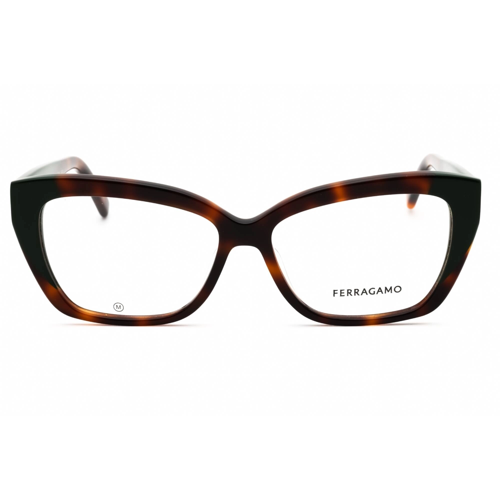 Salvatore Ferragamo Women's Eyeglasses - Tortoise/Dark Green Full Rim | SF2938N 220