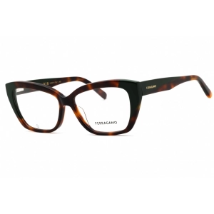 Salvatore Ferragamo Women's Eyeglasses - Tortoise/Dark Green Full Rim | SF2938N 220