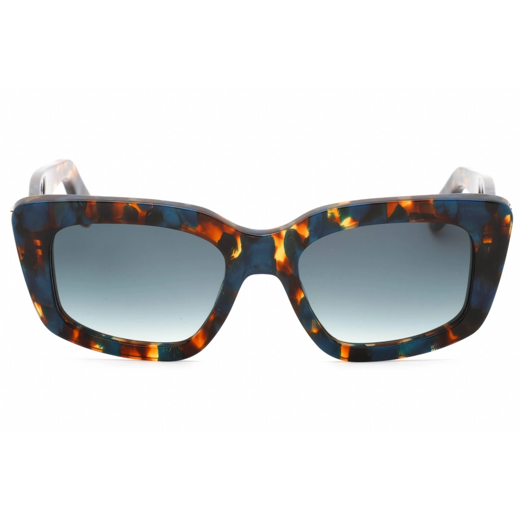 Salvatore Ferragamo Women's Sunglasses - Blue Havana Rectangular Frame | SF1024S 235