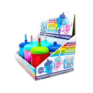Silicone Kids Toddler Training Kiddo Cups - 6 Pieces Per Retail Ready Display 25297