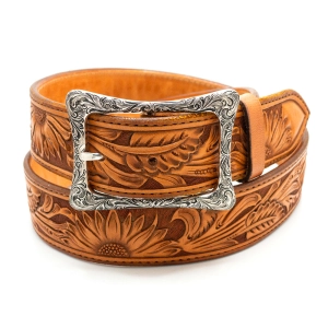 Silver King Engraved Garrison Buckle 1.5