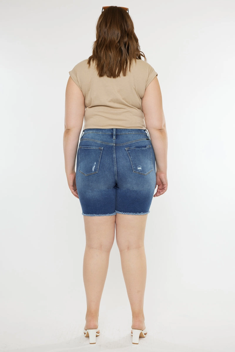 Tammy Ultra High Rise Bermuda Shorts (Plus Size)