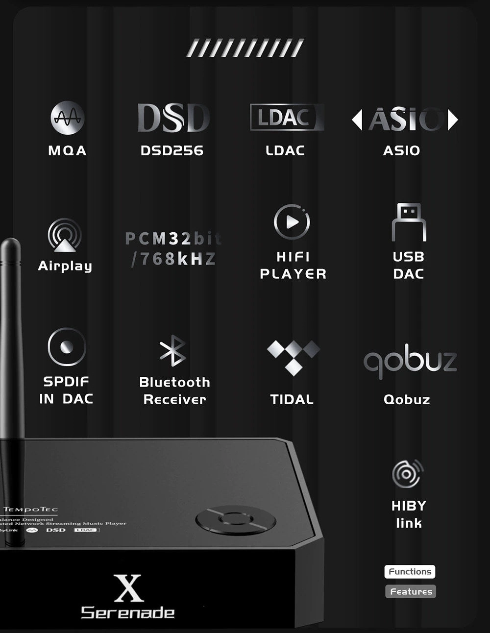 TempoTec Serenade X Desktop HiFi Spieler DAP USB DAC