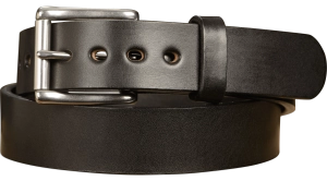 The Eastwood: Men's Black Non Stitched Leather Belt Max Thick 1.50"
