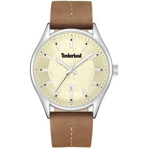 Timberland Men's Watch - Classic Beige Dial Tan Leather Strap Date | TDWGB9001003