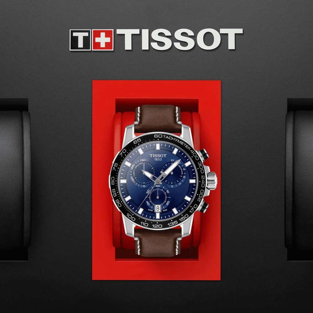 Tissot Supersport Chrono 45.5mm Blue Dial Quartz Gents Watch T1256171604100