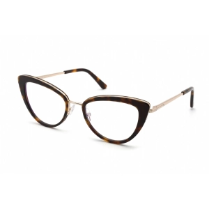 Tom Ford Women's Eyeglasses - Havana Plastic Cat Eye Full Rim Frame | FT5580-B 052