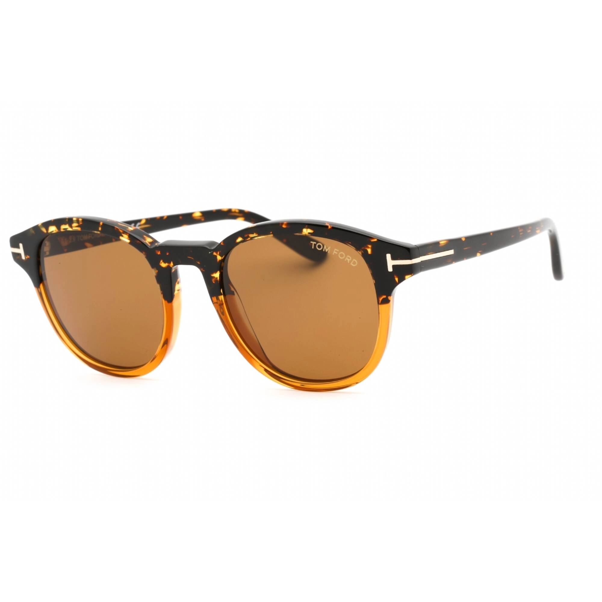 Tom Ford Women's Sunglasses - Coloured Havana Plastic Oval 52mm Frame | FT0752 55E