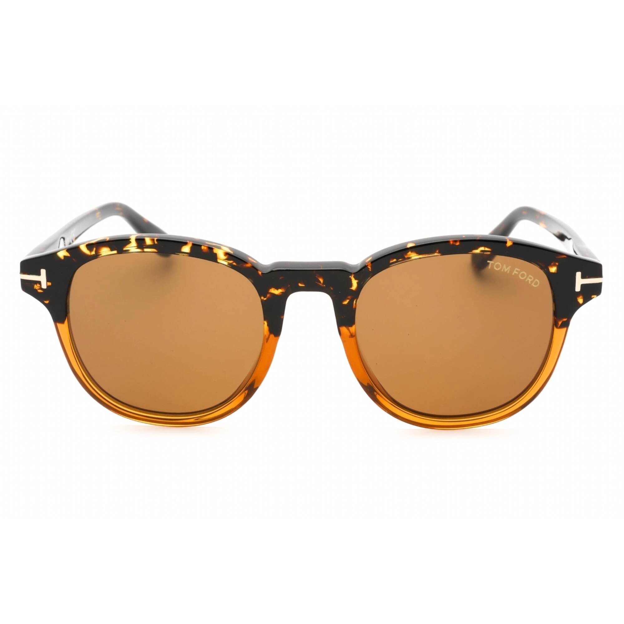 Tom Ford Women's Sunglasses - Coloured Havana Plastic Oval 52mm Frame | FT0752 55E