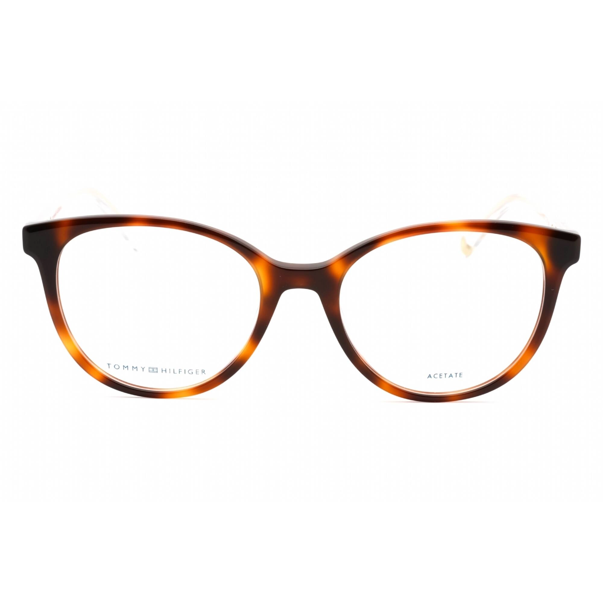 Tommy Hilfiger Women's Eyeglasses - Havana Cat Eye Full Rim Frame | TH 1888 005L 00